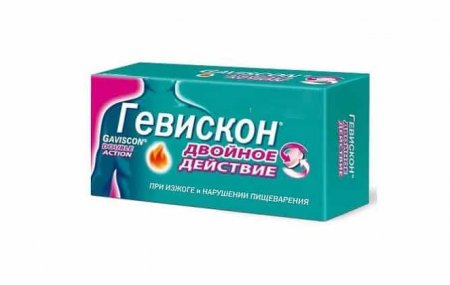 Действие препарата Гевискон Двойное Действие при панкреатите