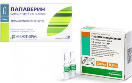 Можно ли принимать вместе Папаверин и Платифиллин?